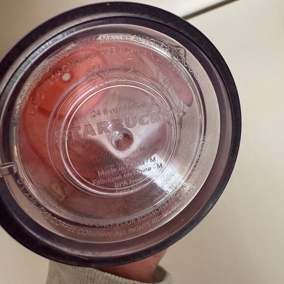 Starbucks Poppy Floral Venti 24oz Cold Tumbler Travel Cup Venti - NO STRAW - Picture 3 of 4